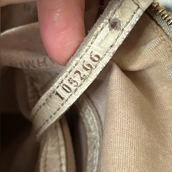 Brahmin Cream Croc Embossed Satchel Tote Purse - Picture 15 of 16